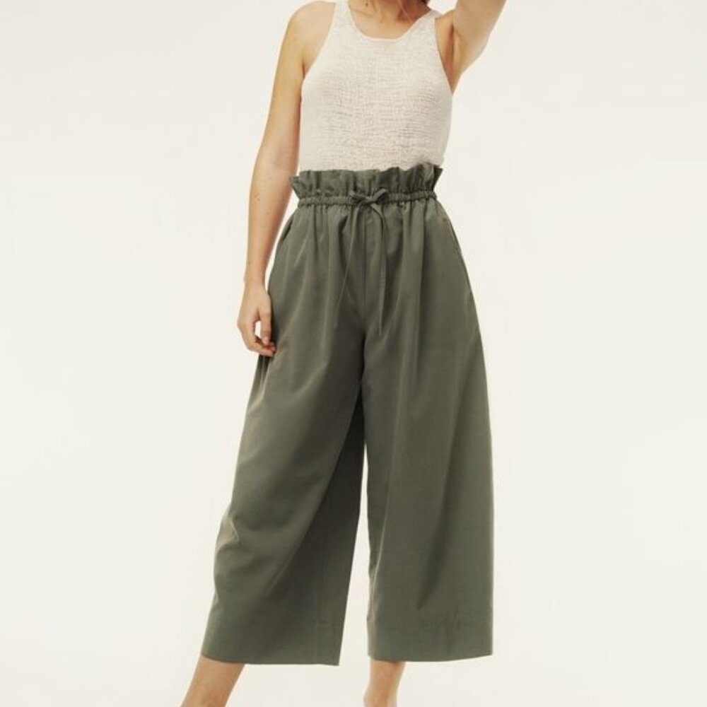 Babaton Wide-leg Tie-Waist Pants